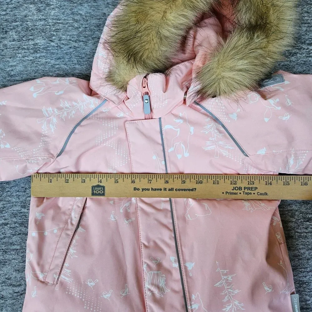 Reima Waterproof Reimatec Toddler Snowsuit Pink Mauve Winter Scene Size 18-24M